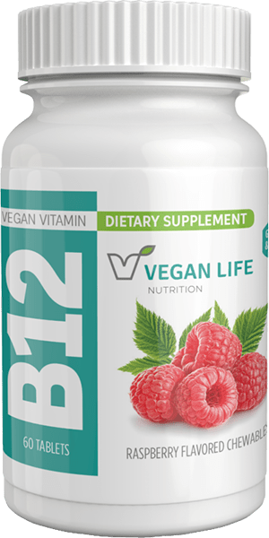 Chewable B12 Vitamins Bottle, 60 Tablets